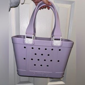 Purple Simply Rubber Bag